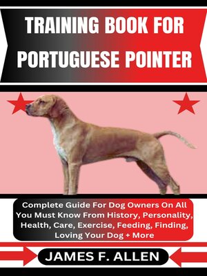 cover image of TRAINING BOOK FOR PORTUGUESE POINTER